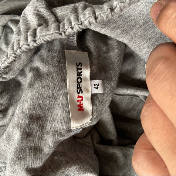 1- M. U. SPORTS Gray Embroidered Tunic Top - Picture 6 of 10